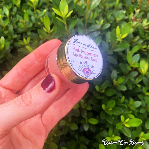 Pink Peppermint Organic Whipped Lip Balm Booster Treatment / Organic Skin Care - Picture 3 of 16